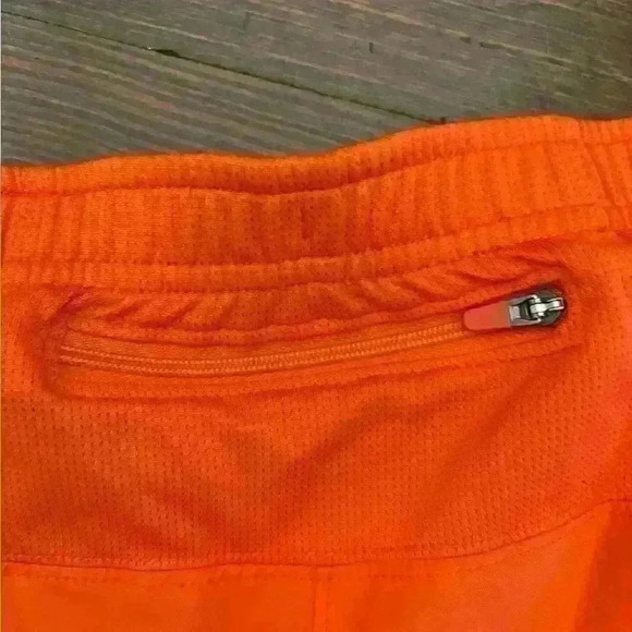 The North Face Shorts Womens Sz Large Orange Training Running Elastic Drawstring - Picture 5 of 8
